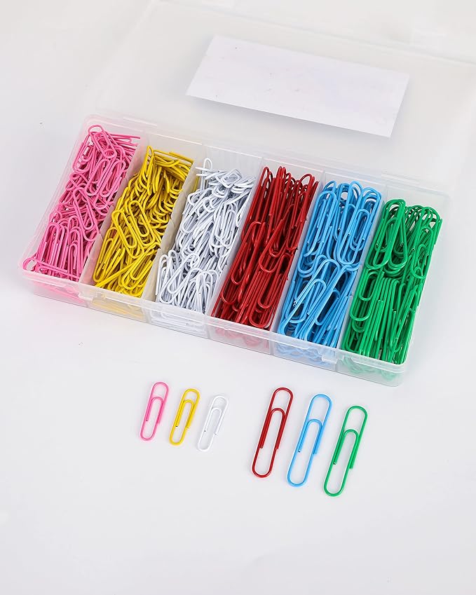 PAPERPAL Paperclips for Office School & Personal Use, Duo Size Vinyl Coated - Image 7