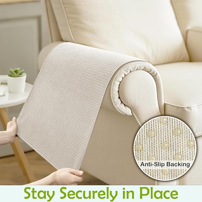Couch Arm Covers, Sofa Arm Covers, Waterproof Armrest Cover - Image 5