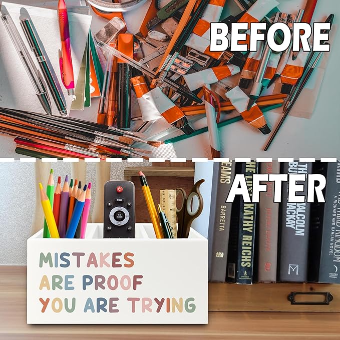 XPH Boho Inspirational Pen Pencil Holder Organizer - Image 6