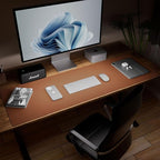 Aothia Leather Desk Pad Protector, Office Mat, Large Mouse Pad, Laptop Desk Pad - Image 4