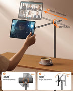 DIMONCOAT [Height-Adjustable & 360° Rotation Tablet Floor Stand Stable Base - Image 5