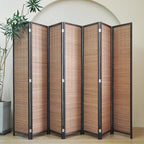 Furnnylane 7 Panel Bamboo Room Divider - Image 5