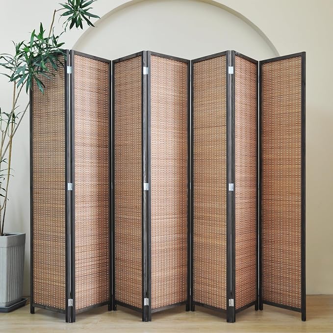 Furnnylane 7 Panel Bamboo Room Divider - Image 5