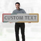 Custom Sign, Custom Street Sign, 11 Font Colors, 13 Font Styles, 4 Hole Options - Image 2