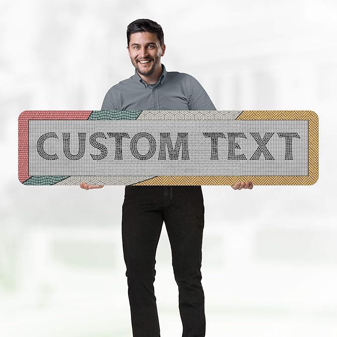 Custom Sign, Custom Street Sign, 11 Font Colors, 13 Font Styles, 4 Hole Options - Image 2