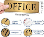 The Office Sign for Home and Business Door，Self-Adhesive Waterproof and - Image 2