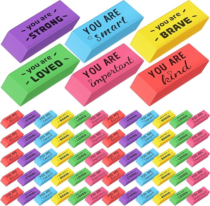 Yaomiao 180 Pcs Inspirational Erasers by Yaomiao