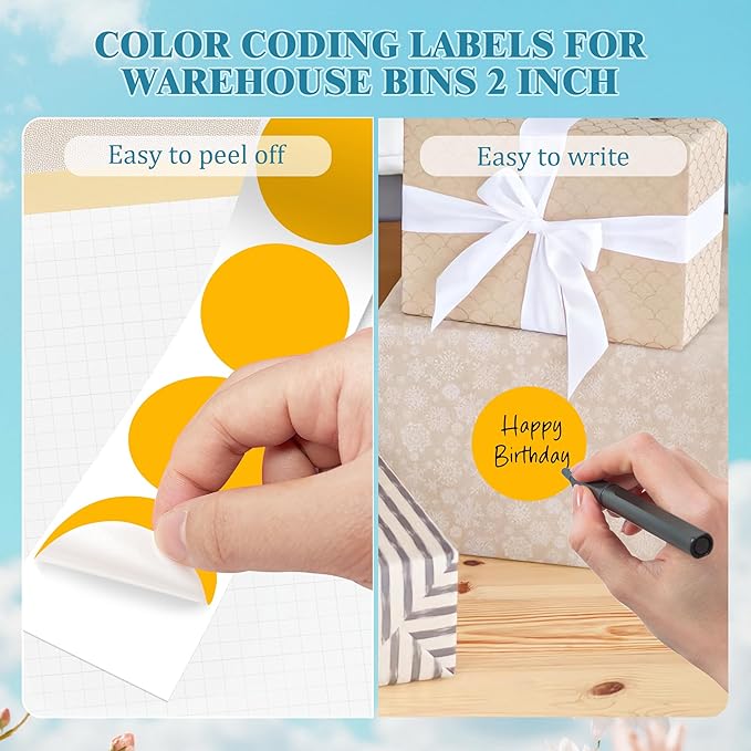2 Inch Round Color Coding Labels - Image 4