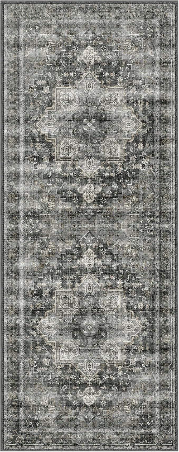 GENIMO 2'6"x10 Runner Rugs for Hallway, Machine Washable Non Slip Vintage Rugs - Image 7