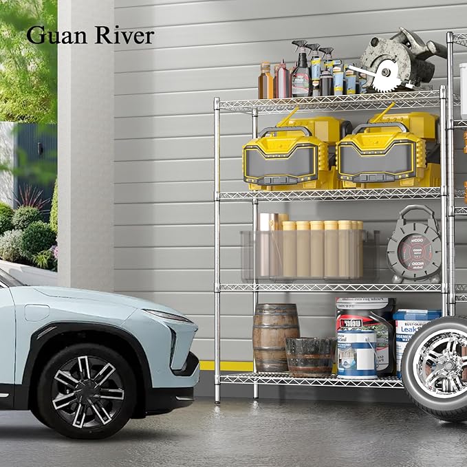 Guan River 4-Shelf Adjustable Metal Shelf Wire Shelving Unit Heavy Duty Storage - Image 2