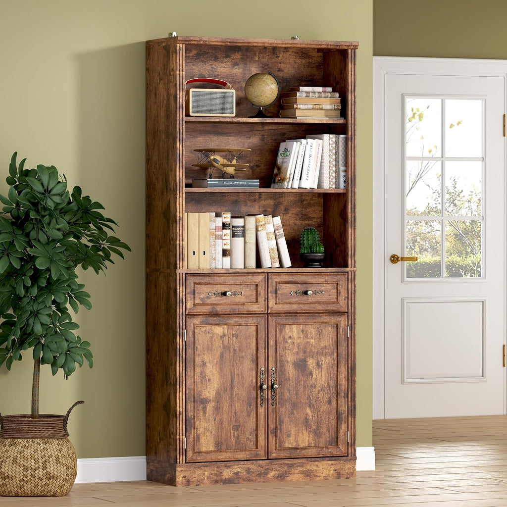 BORNOON 71.4" Tall Bookshelf