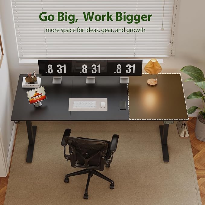 Agilestic Electric Standing Desk, Extra Large 71 x 31.5 Inches Height - Image 4