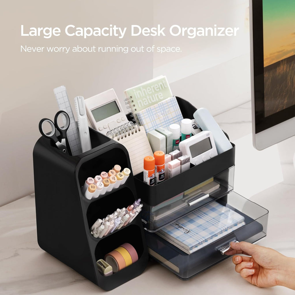 hblife desk organizer with pen pencil holder for shown in use