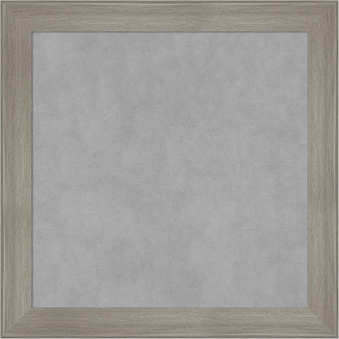 Amanti Art Grey Framed Magnetic Board 24x24 Medium Vision Board by AmantiArt
