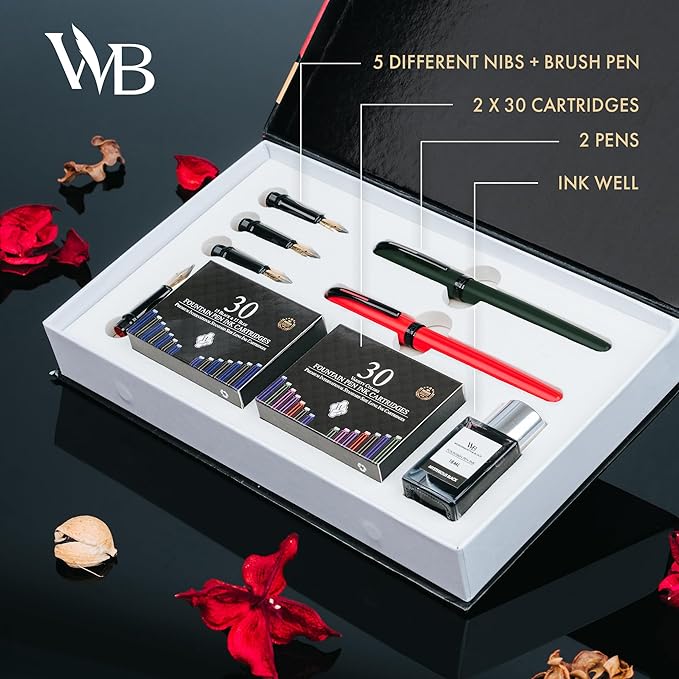 Wordsworth and Black Calligraphy Pen Set - Image 2