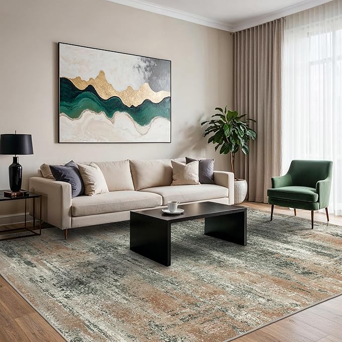 GENIMO 6x9 Area Rug-Washable, Lightweight Foldable Low Pile Carpet - Image 9