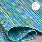 fab habitat outdoor rug - waterproof, fade resistant showing dimensions