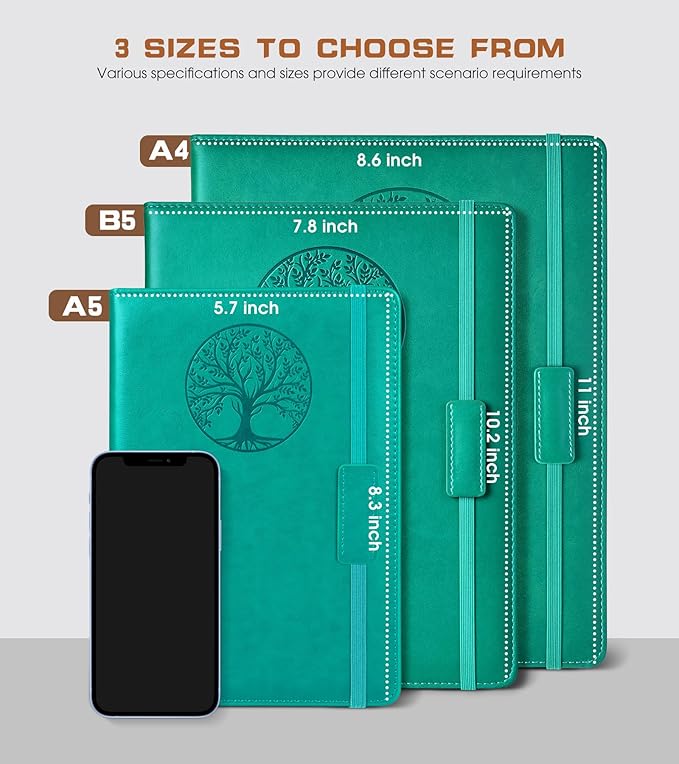 Biuwory Lined Journal Notebook for Women Men, 256 Pages B5 Large Hardcover - Image 2