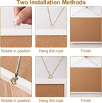 FEBSNOW Cork Board Bulletin Board 15.7 x 12 Inches - Image 6