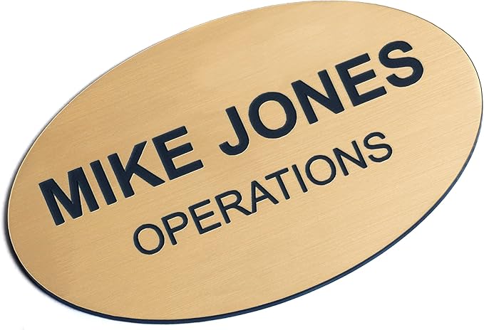 Custom Engraved Name Tag Badges – Personalized Identification by ProvidenceEngraving