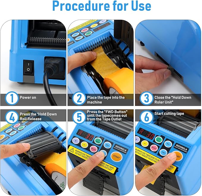 Automatic Tape Dispenser, Ribbon Cutting Machine, 6-60mm Width, 5-999mm Length - Image 5