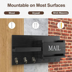 Lwenki Mail Organizer for Wall Mount – Key Holder - Image 8