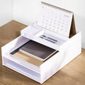 Eufrozy 3 Tier Stackable Letter Tray Paper Organizer, Cardboard Inbox, File by Eufrozy