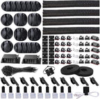 Cord Management Organizer Kit 4 Cable Sleeve split by N+NOROCME