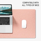 Auhoahsil Felt Desk Mat, Minimalist Large Mouse Pad XXL 35.5 x 15.7 in - Image 4
