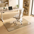 Antok Tempered Glass Chair Mat, 30"x48" Office Chair Mat for Carpet & Hardwood Floor, 0.2" Heavy Duty & Scratch Resistant Desk Chair Mat, Rounded Corners & Polished Edges for Home, Office