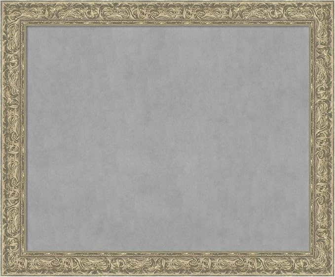 Amanti Art Silver Framed Magnetic Board 39x47 X-Large Vision Board by AmantiArt