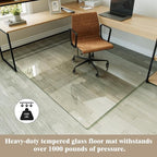 Koonmi Tempered Glass Chair Mat - Image 2