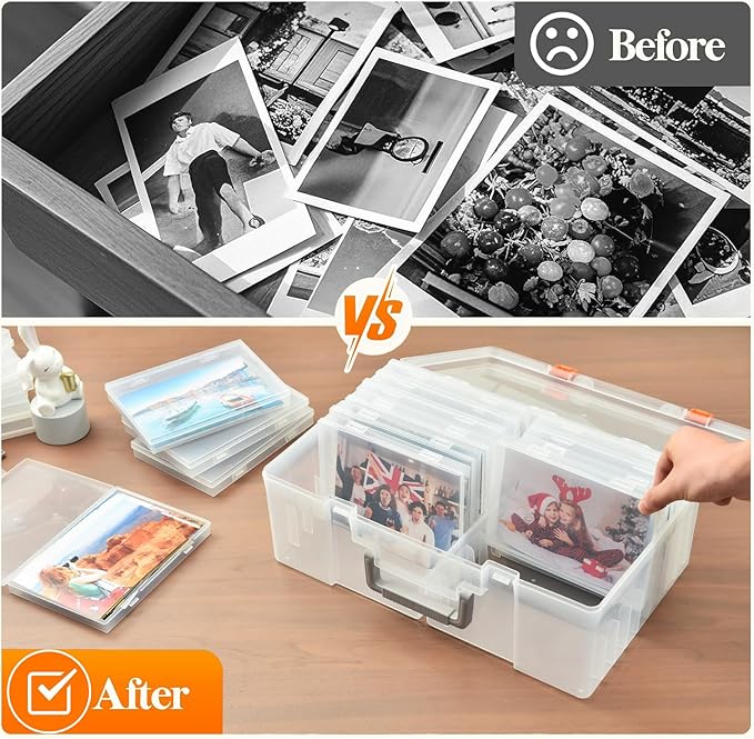 Photo Storage Box 5 x 7 Inches, 18 Inner Extra Large Photo Boxes - Image 4