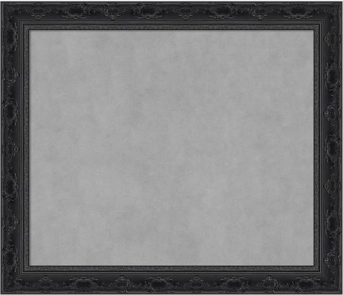 Amanti Art Black Framed Magnetic Board 24x28 Medium Vision Board by AmantiArt