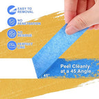 NEOACT 24 Rolls Blue Painters Tape 2 Inch Wide, 55 Yards Multi-Surface Residue - Image 4