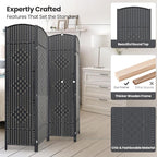 Cocosica 4 Panel Room Divider, 6Ft Folding Privacy Screen, Tall - Image 2