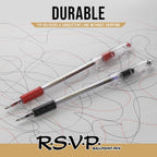 Pentel RSVP Ballpoint Pen, (1.0mm), Medium Line, Black Ink,(BK91PC12A) 12 Count (Pack of 12)