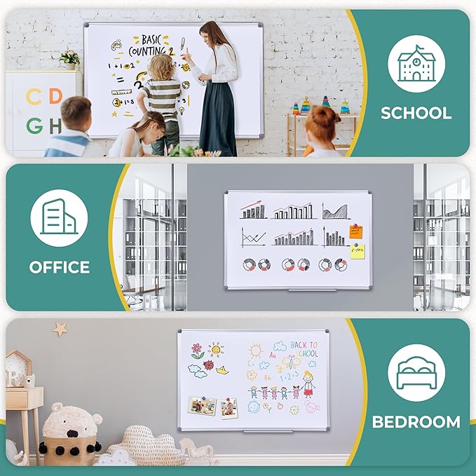 40 x 28 Inch Magnetic Dry Erase Whiteboard - Image 5
