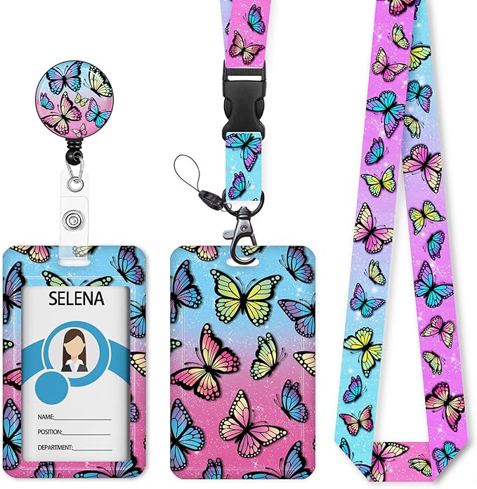 Lanyards for ID Badges Name Tags ID Card Holder, ID Badge Holder by Mcapirivo