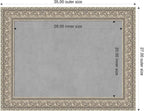 Amanti Art Silver Framed Magnetic Board 27x35 Medium Vision Board - Image 2