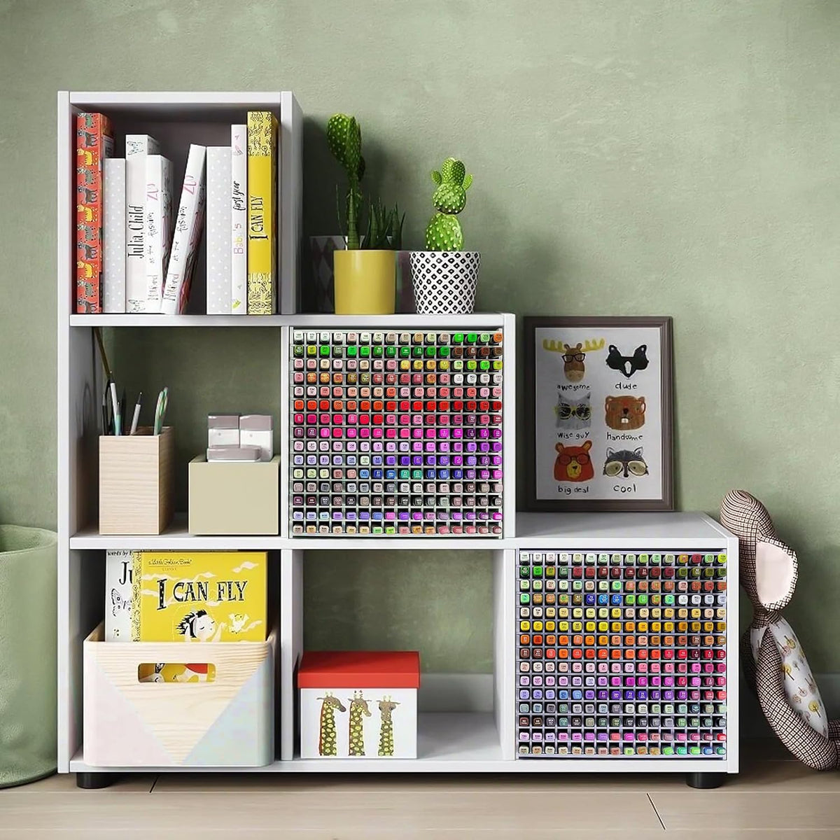 Marker Organizer,240 Slots Marker Storage Organizer with Divider