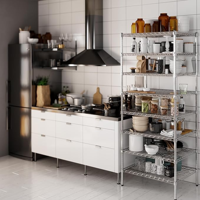 Regal Altair 24" Deep x 30" Wide x 74" Height Wire Shelving Kit | 8-Tier | NSF - Image 2