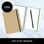 PAPERAGE Graph Paper Spiral Notebook & Journal, 160 Pages, Medium 5.5 inches x - Image 3