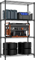 M MZG 1000 lbs 4 Tier Shelf Metal Storage Shelves Shelving Wire Rack Heavy Duty by MEIGAOPLASTICANDMETALHKCOLIMITED