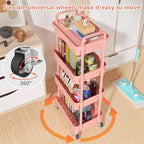 Calmootey 4-Tier Rolling Utility Cart - Image 8