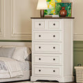 VVFLU Farmhouse 6 Drawer Dresser, Storage Drawer Chest by VVFLU