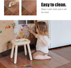 Kuyal Clear Chair mat for Hardwood Floor 30 x 48 inches Transparent Floor Mats - Image 3