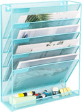 EASEPRES Desk File Organizer Mesh 6-Tier, Hanging Wall Mount Document by EASEPRES