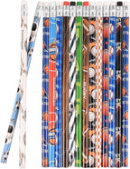 Jsehchya 72PCS Corlorful Wooden Football Pattern Cased Pencils by Jsehchya