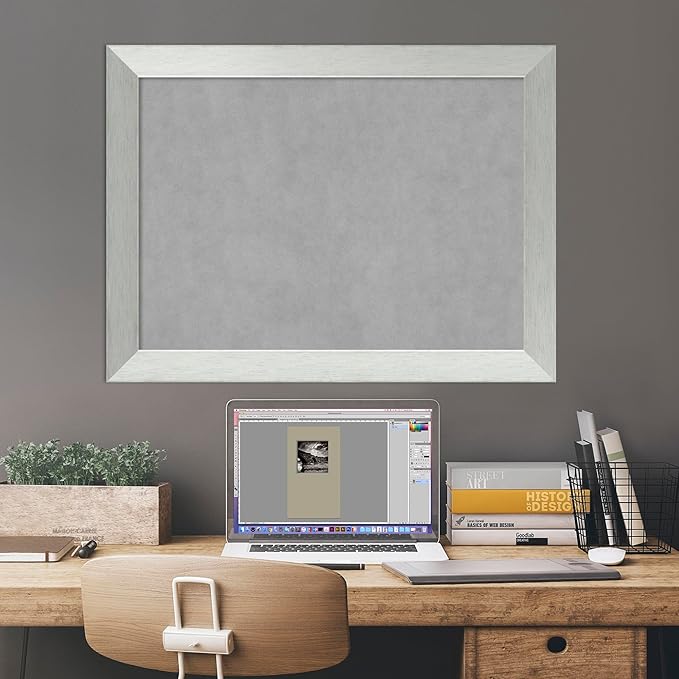 Amanti Art Silver Framed Magnetic Board 24x32 Medium Vision Board - Image 6